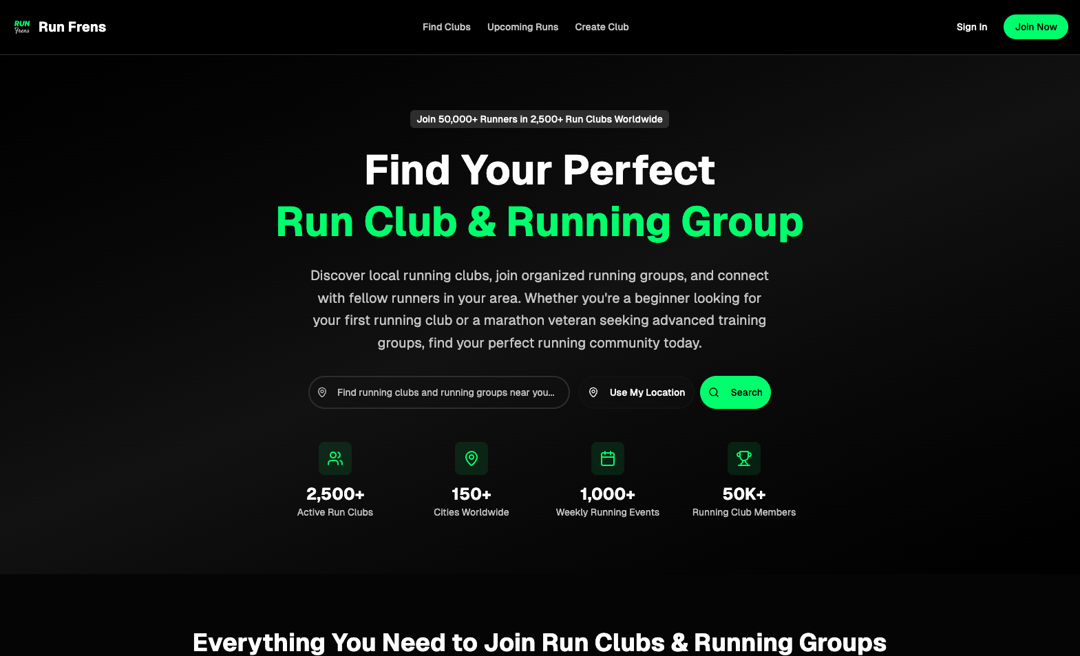 RunFrens - Find and join running communities